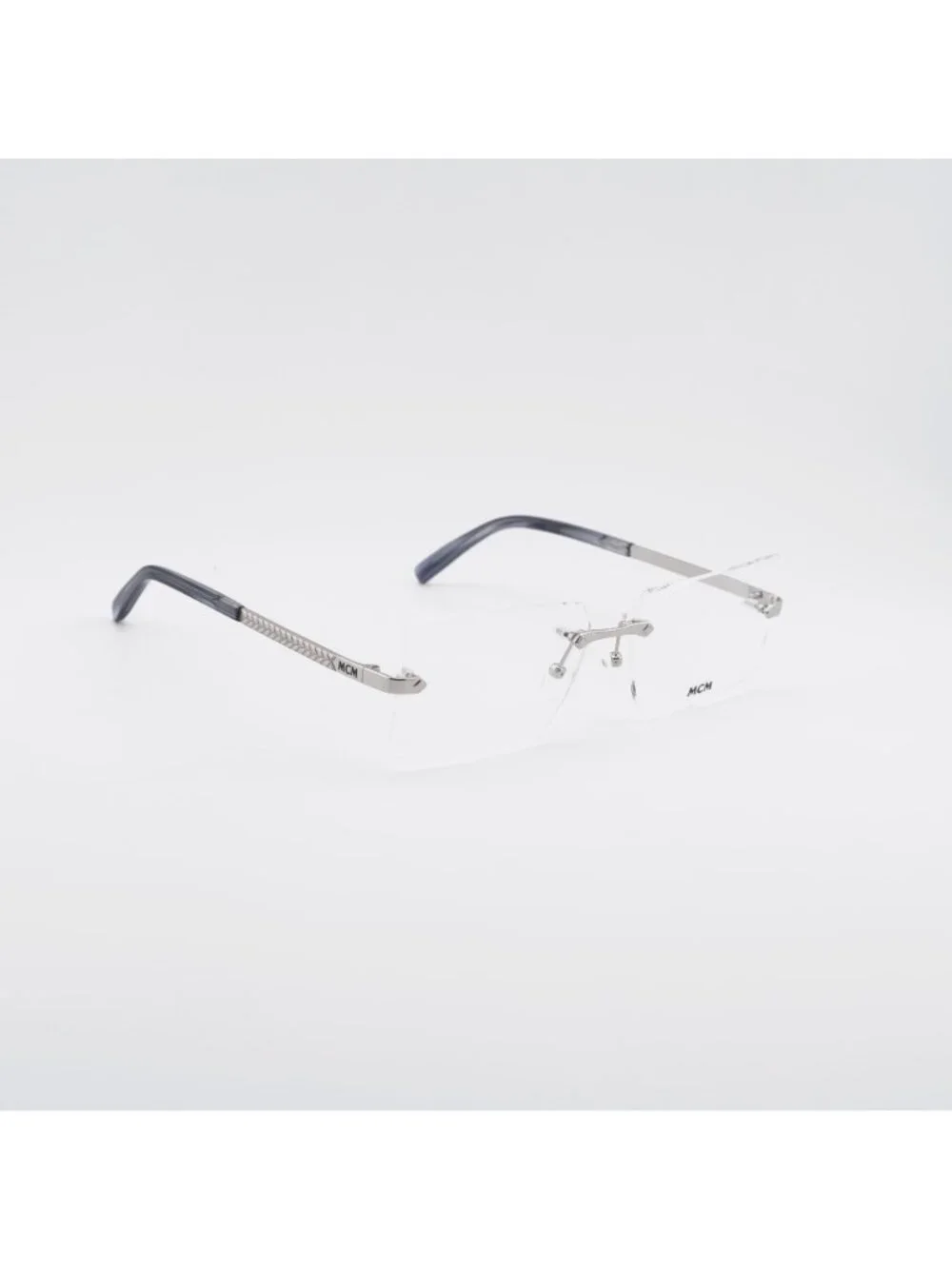 MCM MW5018-H 016 Eyeglasses Shiny Palladium 56mm Rectangle Frame